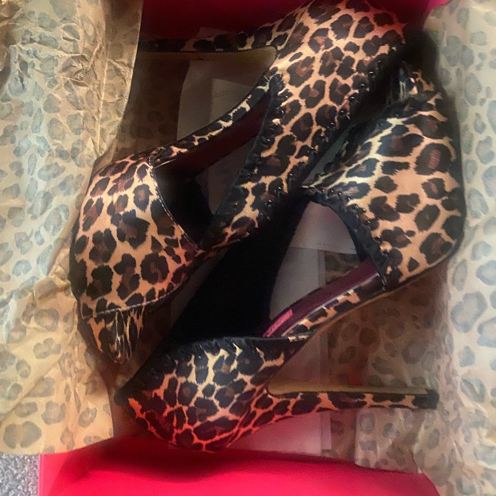 Betsey Johnson Leopard Print Heels